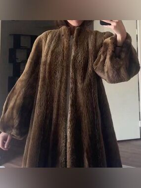 Vintage Sheared Fur Coat - Luxe Brown